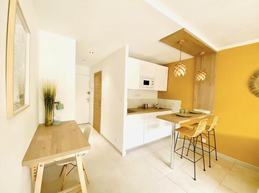 Studio Terrasse & Parking Gratuit En Residence Ним Экстерьер фото